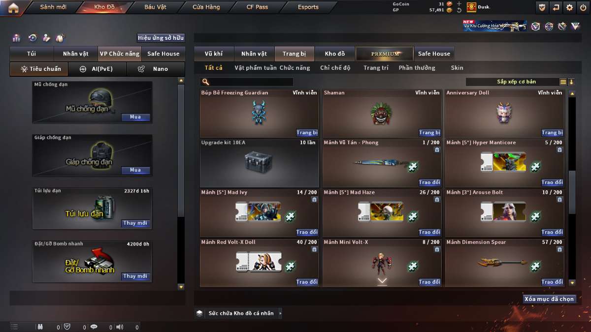 shop acc cf uy tin gia re